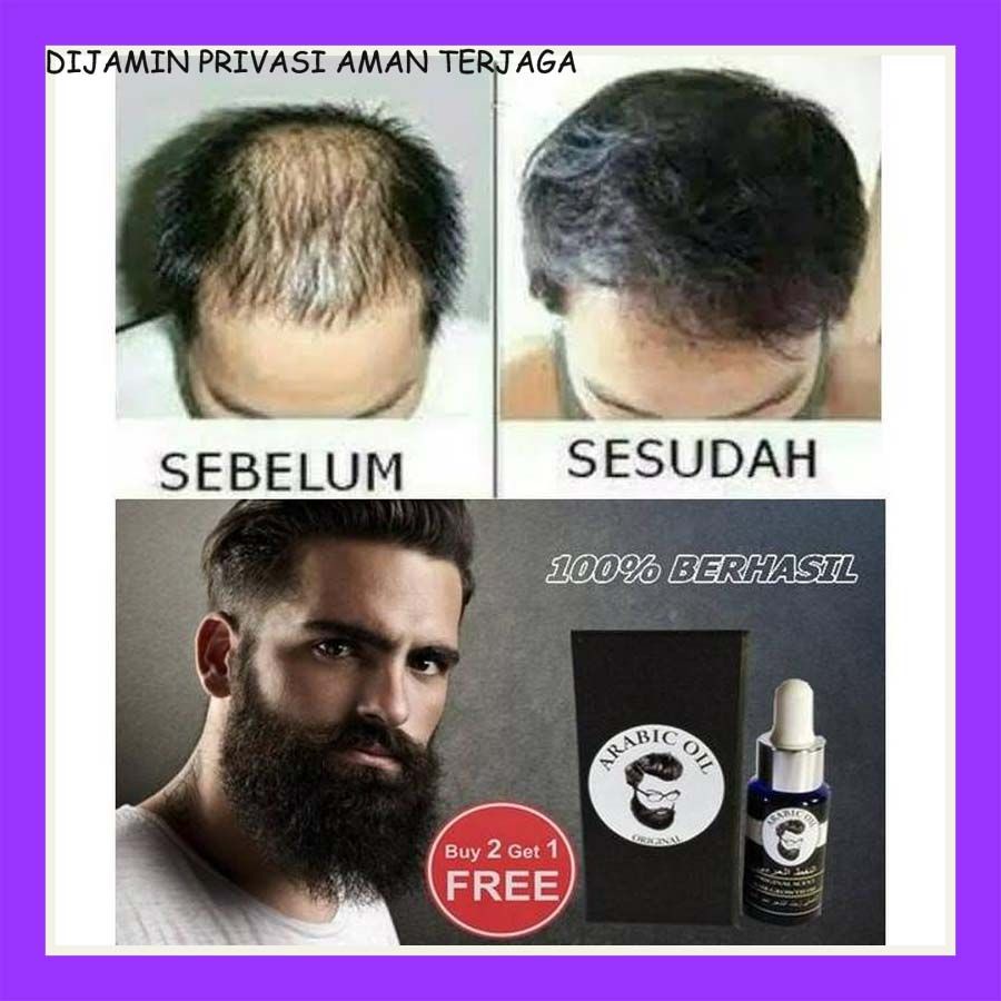 Arabic oil - Serum Penumbuh Rambut, Alis, Jenggot, Jambang, Bulu Dada