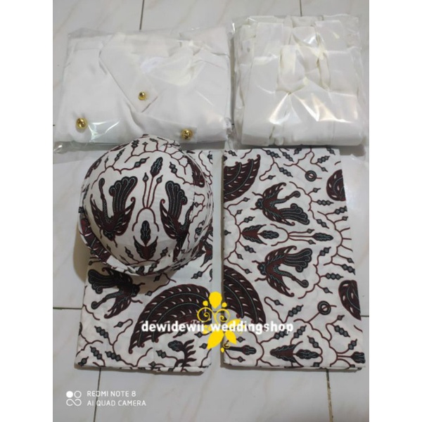 Baju Prewedding / Baju Couple Adat Jawa, Nuansa Putih