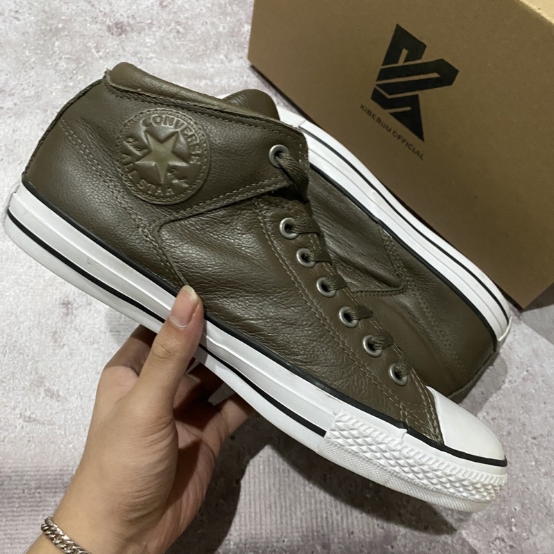 [SIZE 42,5] Converse CTAS Hi Street Leather/Kulit 100% Original