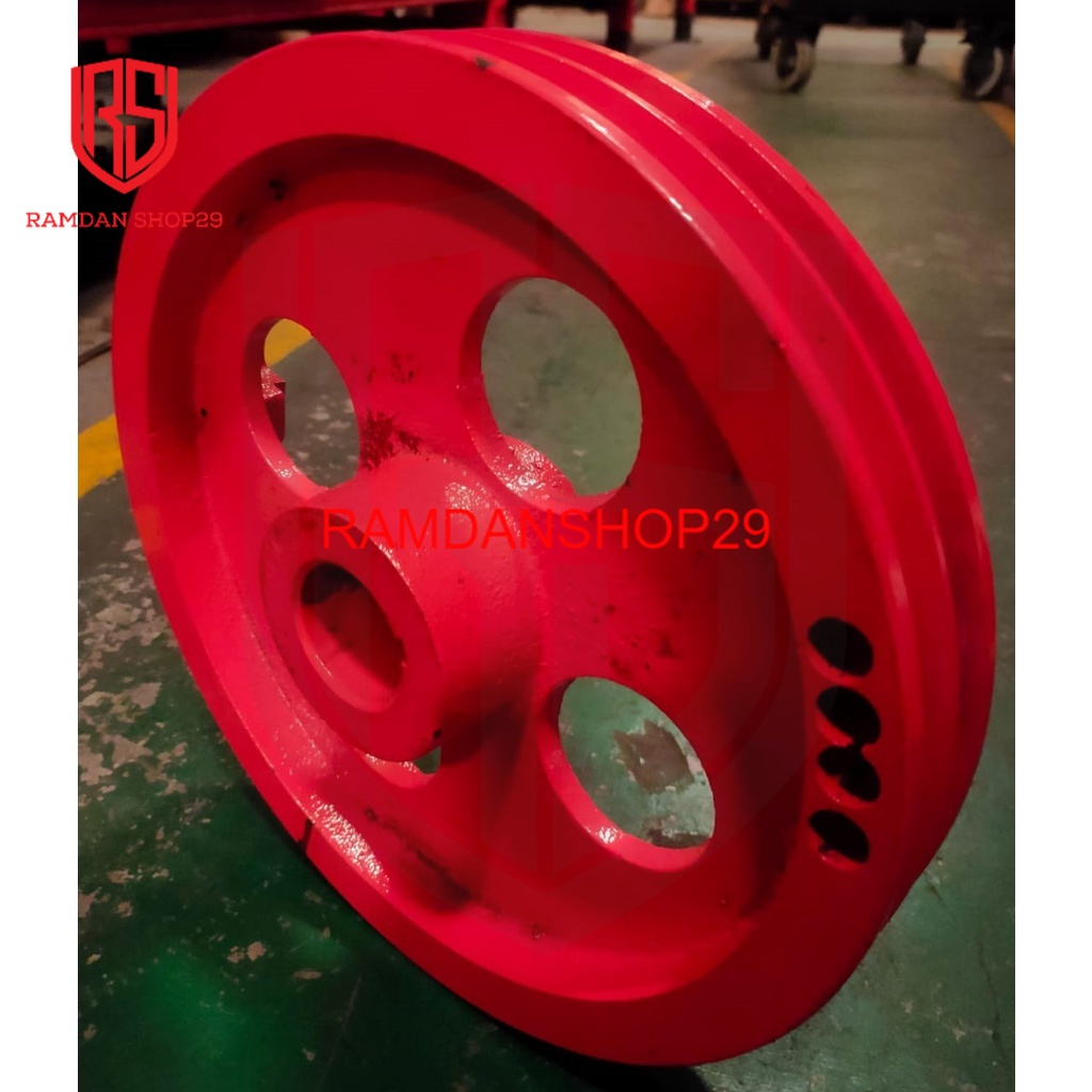 Pulley Bare Fly Wheel Casting kompresor Shark atau Supershape 7.5 Hp