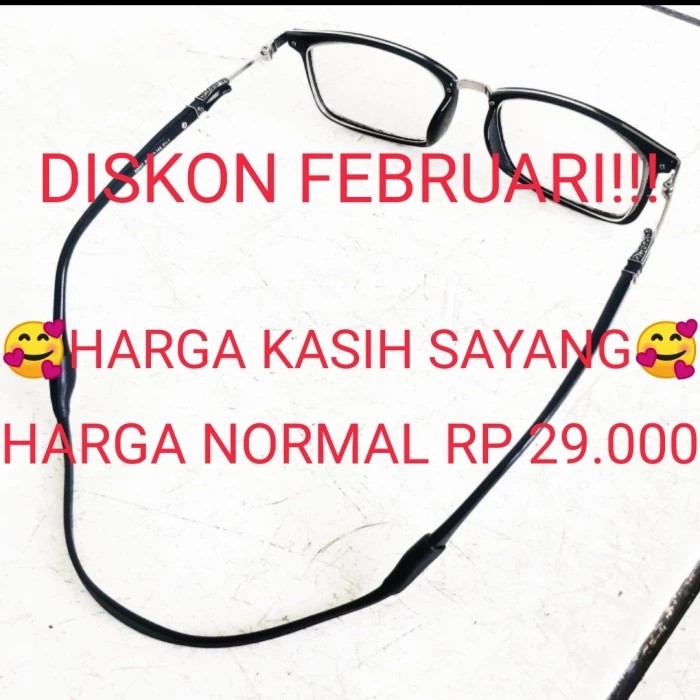 silikon / karet / tali sport karet kacamata utk olahraga(High Quality)