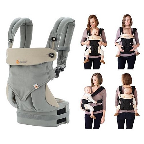 Gendongan Ergo Baby - Ergo Baby Carrier 360 Grey (4 posisi)