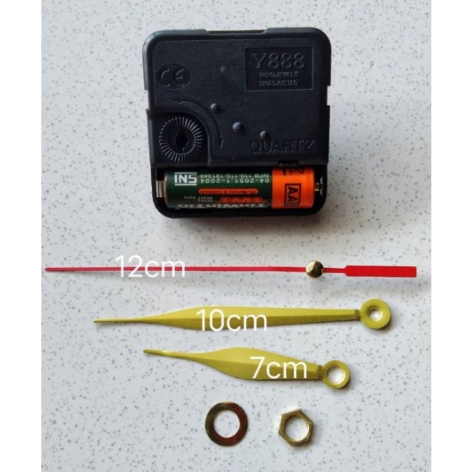 MESIN JAM DINDING Y888 QUARTZ detak#mesin jam#freebaterai#