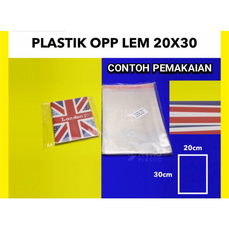 Plastik seal OPP 18 X 30 - 20 x 30 - 17 X 25 X 0.3 cm - PLASTIK KEMASAN BENING ISI 10 LEMBAR
