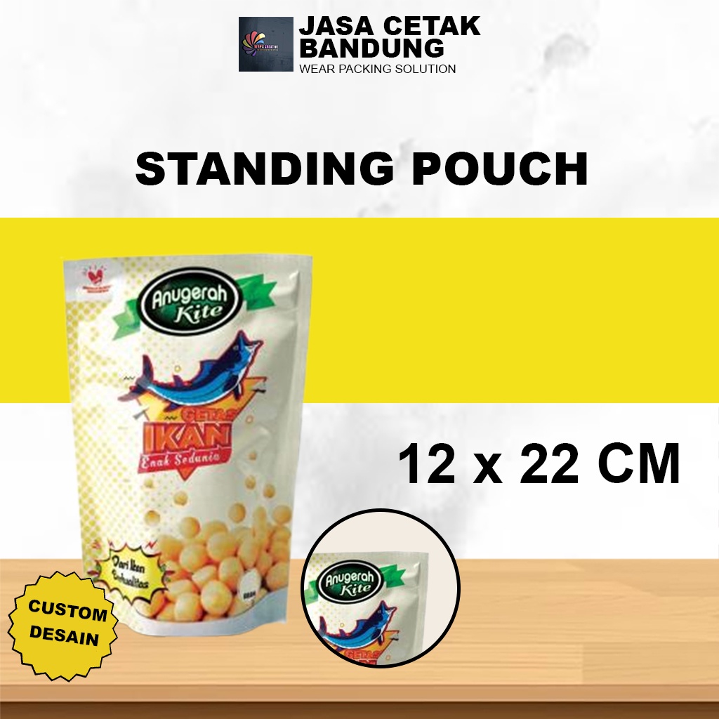 

KEMASAN CUSTOM STANDING POUCH UKURAN 12x22