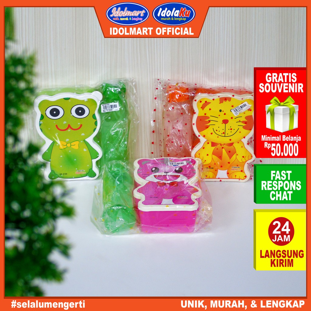 IDOLMART Tempat makan alisa/ bekal anak/ lunch box/ box makan/ souvenir ultah Idolmart Surabaya