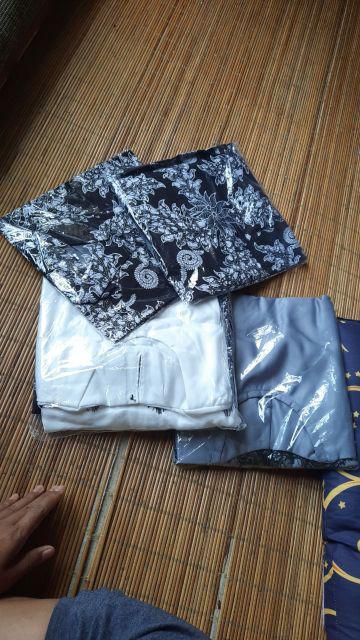 Couple Maxi Cardi Cendrawasih #19 Baju Batik Sarimbit Pria Wanita Formal Kondangan Kantoran Katun