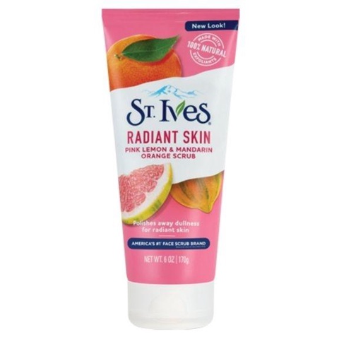 St. Ives Radiant Skin Pink Lemon &amp; Mandarin Orange Face Scrub [170 gr]