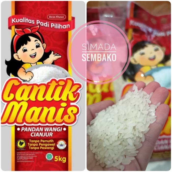 

Beras Cantik Manis Pandan Wangi Cianjur 5Kg Premium Asli (Jne) Original