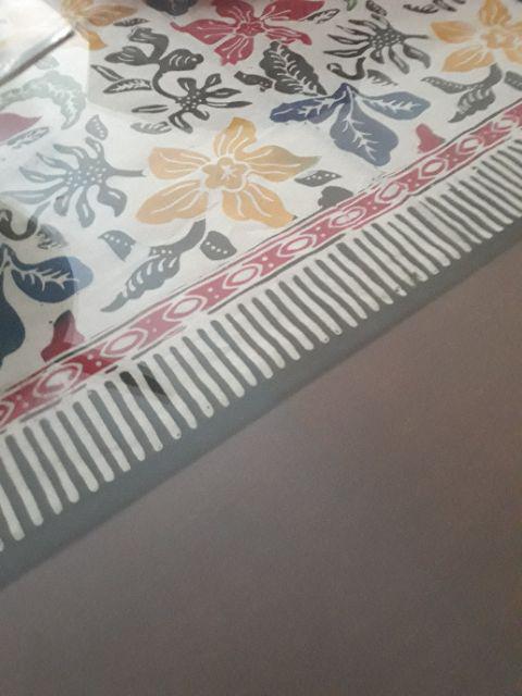 Taplak Meja Tamu Panjang Loper Batik Pekalongan Cuiri Warni