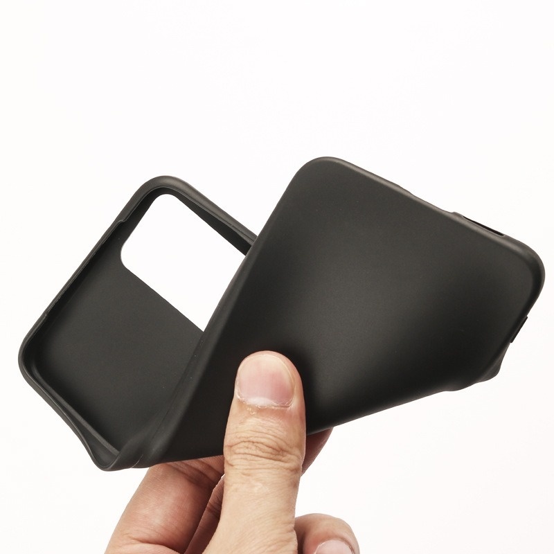 Soft Case Bahan Kulit Tpu Matte Warna Hitam Untuk Samsung Galaxy M32