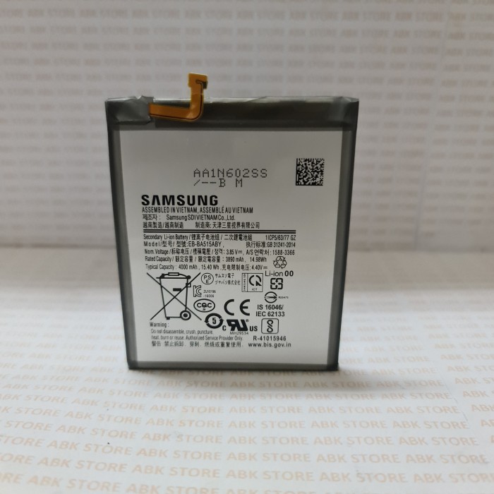 Battery Batre Baterai Samsung A51 A515 A515f