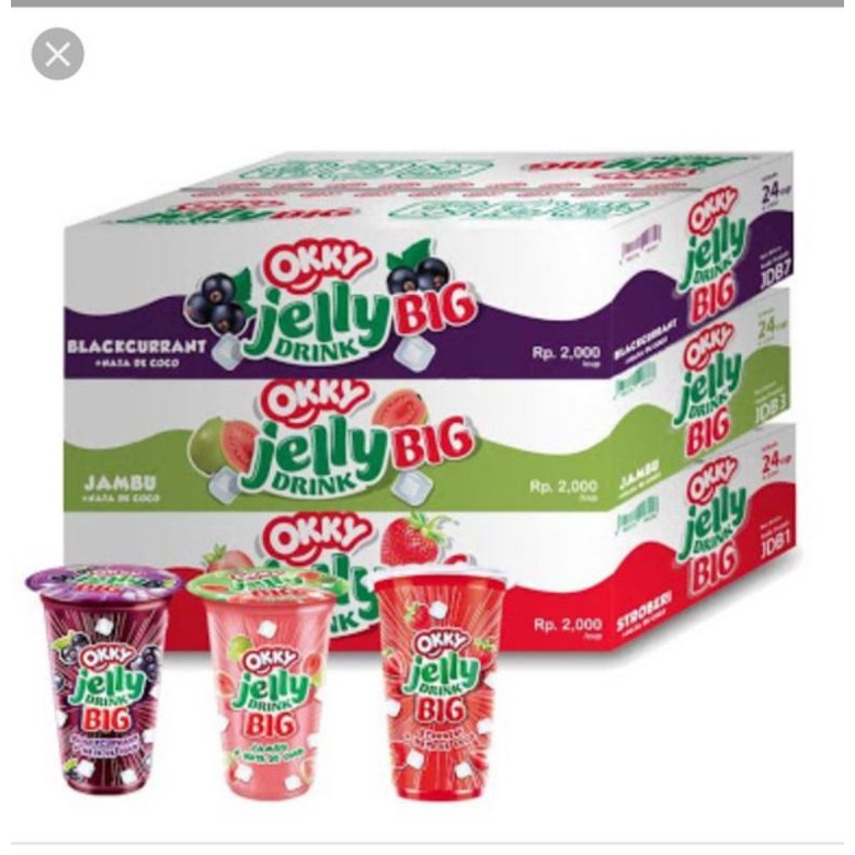 

OKKY OKY JELLY BIG JUMBO 200 ML x 24 CUP