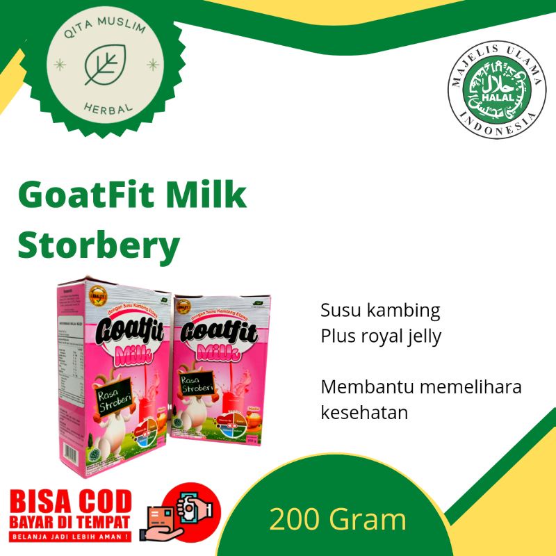 

Susu Kambing Etawa Goatfit Rasa Strawberry Plus Royal Jelly