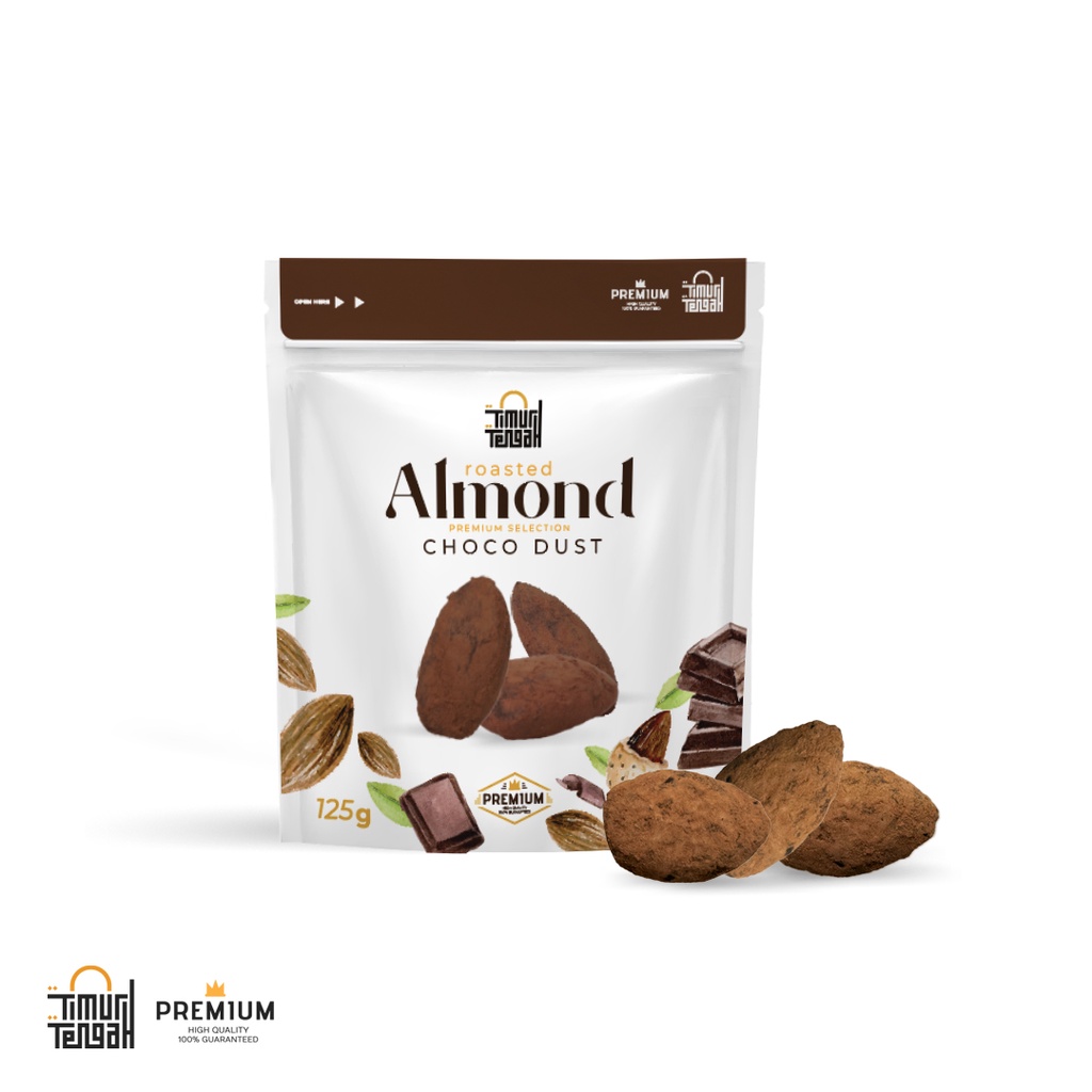 Timur Tengah Kacang Almond Choco Dust 125 gr High Quality