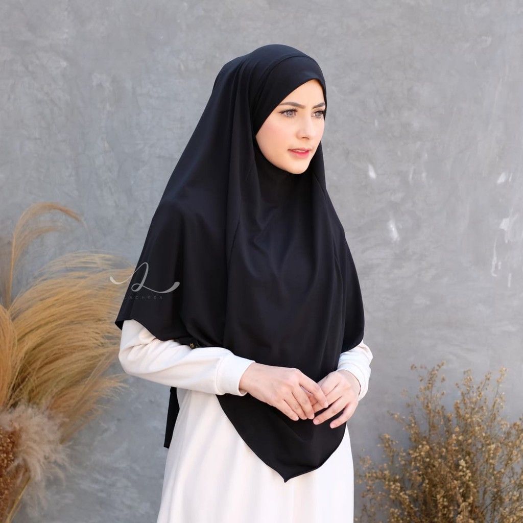 kerudung hijab instan plus masker FRENCH ZAARA BERGO by LACHEDA- griya_mey-6