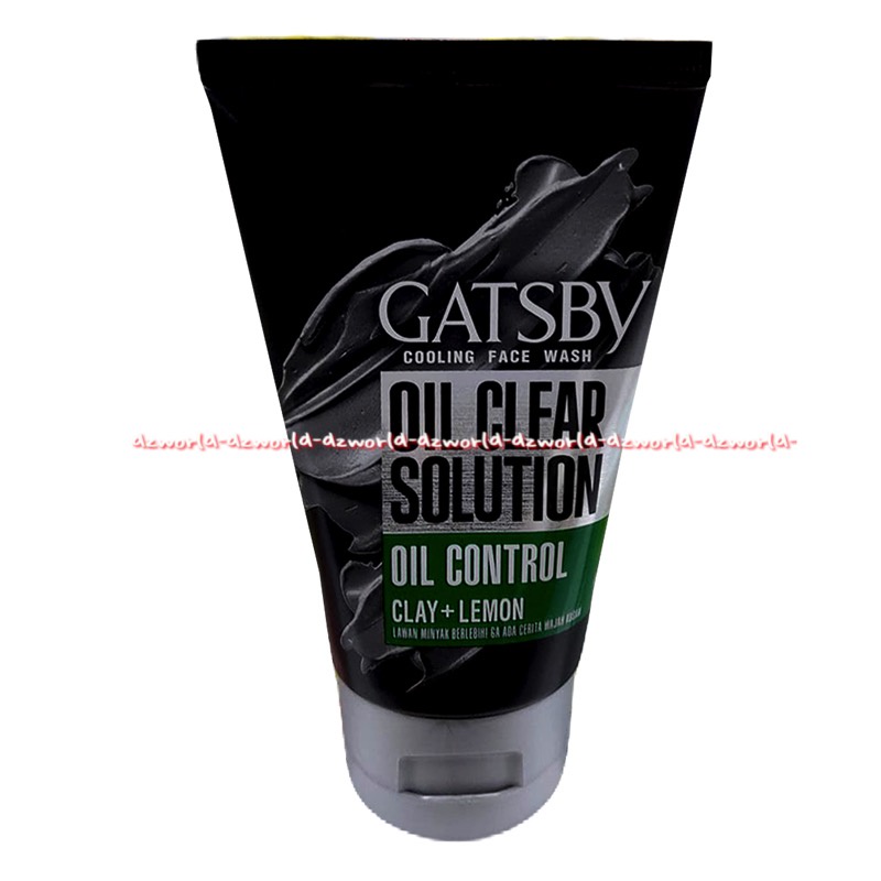 Gatsby Oil Control Clay Lemon 100gr Powder Cooling Face Wash Sabun Muka Pria Cowok Gatsbi