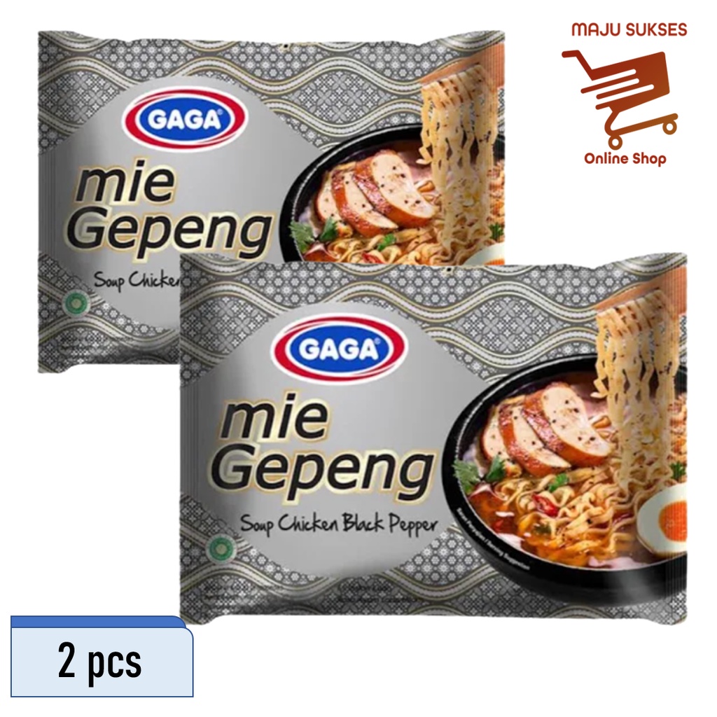 

Gaga Mie Gepeng Kuah Rasa Ayam Lada Hitam 67 g (x2)