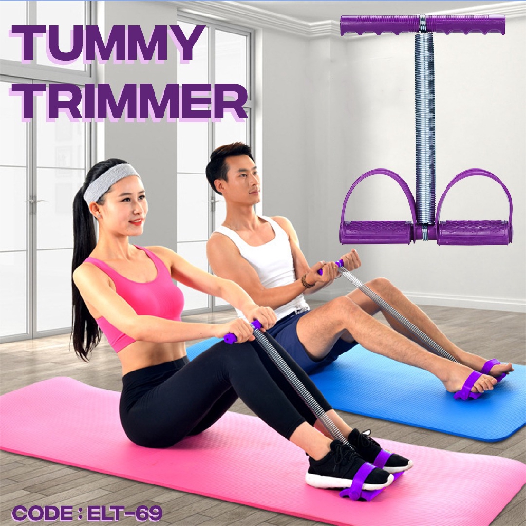 TUMMY TRIMMER Alat Olahraga Fitness Pembakar Lemak Sit Up Sehat Gym Pengencang Perut Tumy Trimer