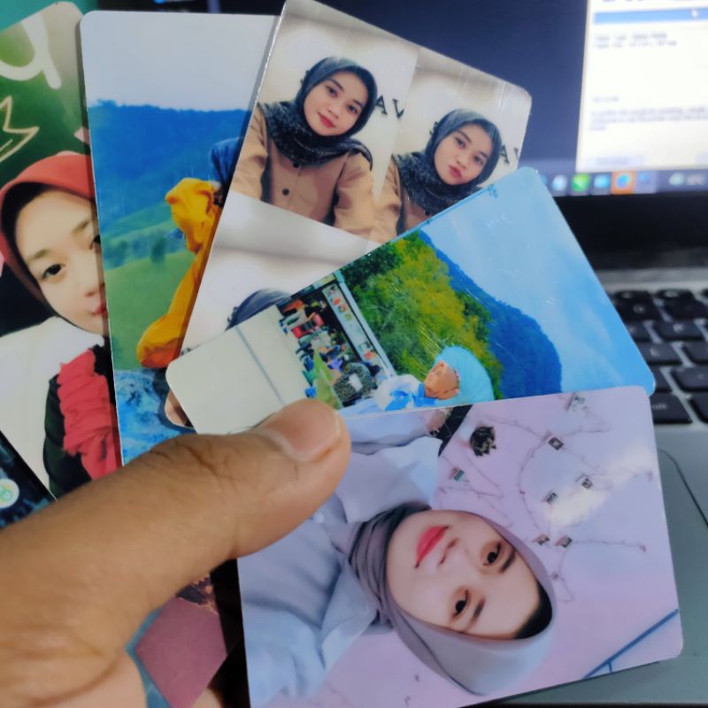 [COD] CETAK PHOTOCARD 2 SISI SUPER GLOSSY SUDAH DILAMINATING