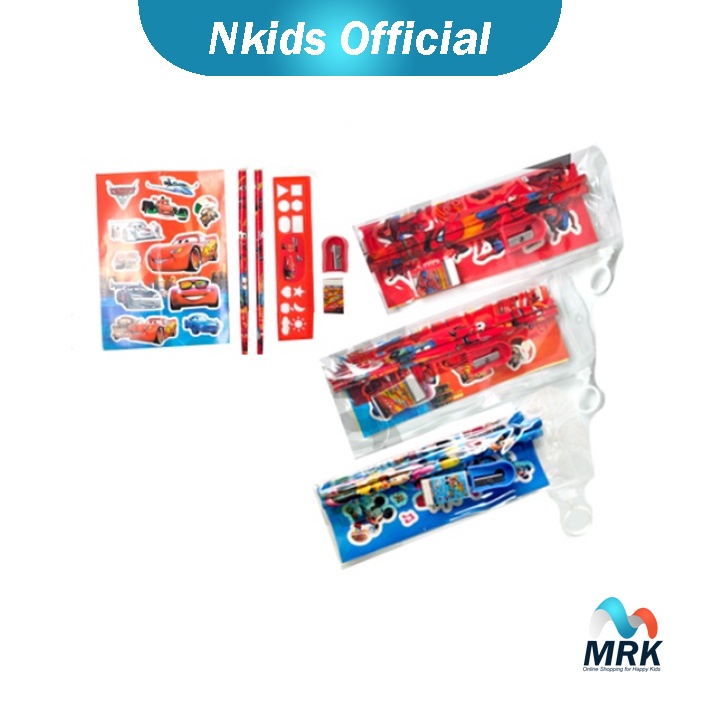 

Study Set 7in1 dengan Tempat Pensil Mika / Stationery Set Anak Sekolah