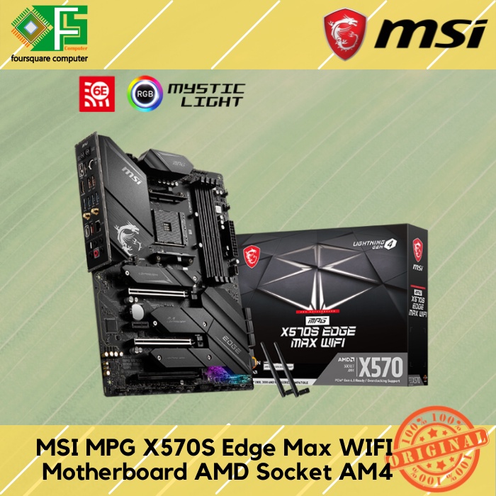 Motherboard MSI MPG X570S EDGE MAX WIFI MB AMD Socket AM4 ATX Series