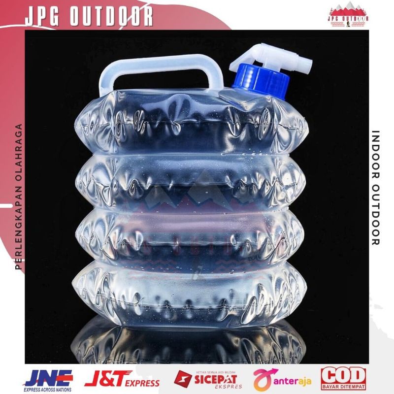 Kantong Air Jerigen Lipat Portable Camping Water Storage 5 15 Liter