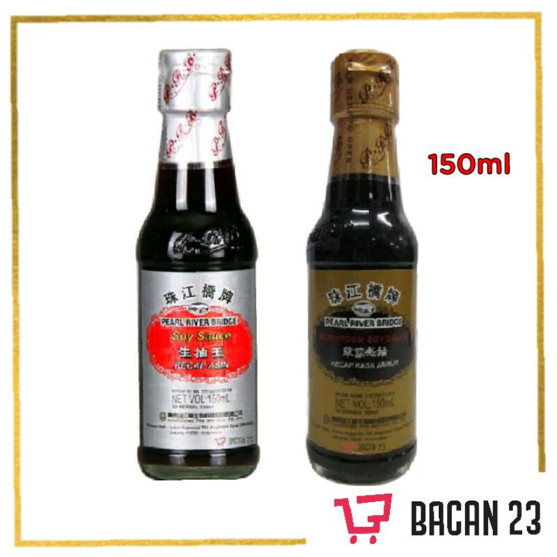 

Kecap Asin - Mushroom Soy Kecap Jamur Dark Pearl River Bridge (150ml) / Bacan 23 - Bacan23