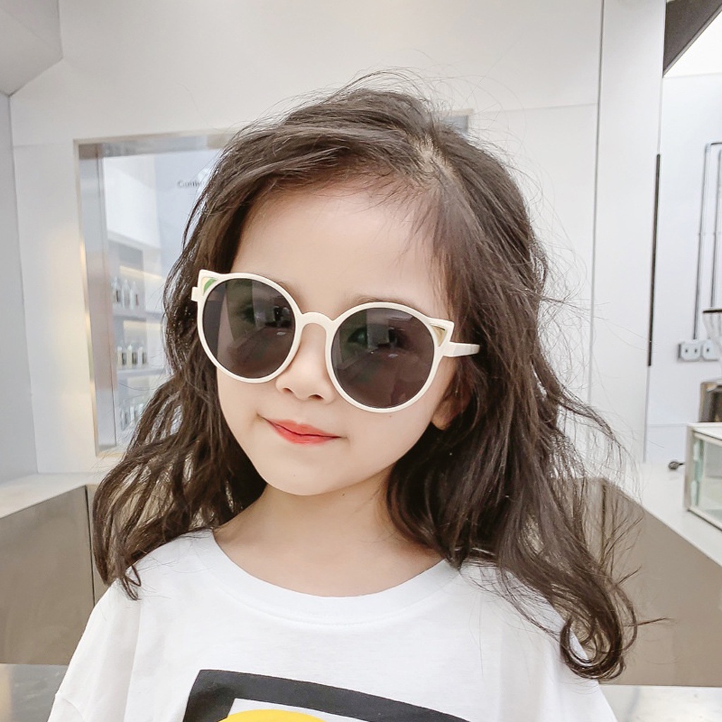 BRGUNIK Kacamata Anak Kucing 6685 Kacamata Hitam Fashion Telinga Kucing Kaca Mata Hitam High Quality Kids Sunglasses Kaca Mata Murah Import G015 020