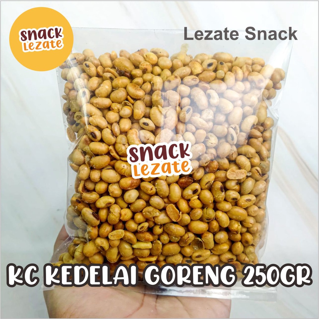 

Kacang Kedelai Goreng 250gr Gurih Asin Renyah Murah / Kacang Kedelai Kupas Matang / Kacang Bali Kiloan Lezate Snack