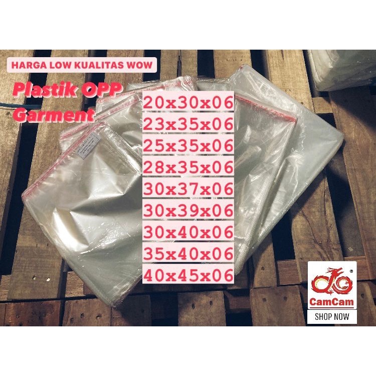 PLASTIK OPP GARMENT / PLASTIK 06 / PLASTIK 32 MICRON / PLASTIK OPP LEM / PLASTIK DOUBLE SEAL