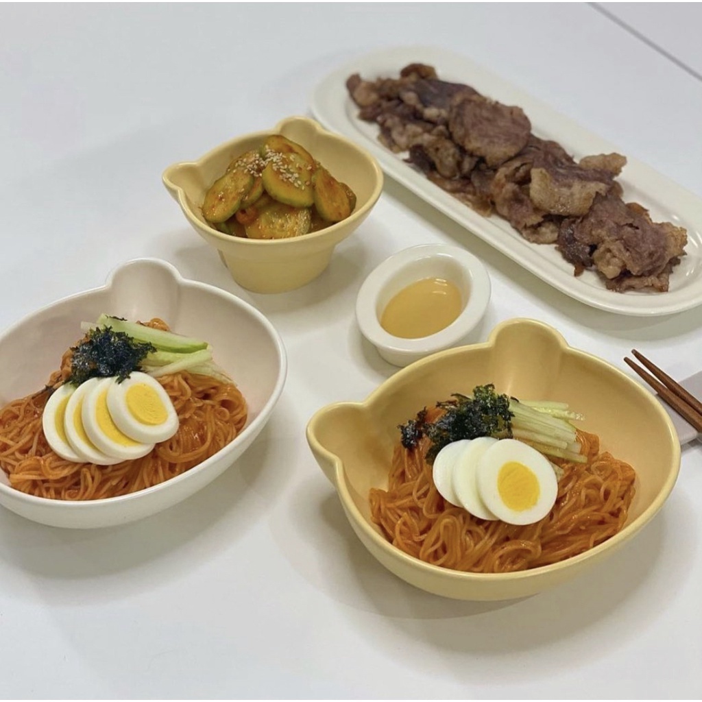 Mangkuk Keramik | Mangkuk Sup Mie  | Pudding Bowl | Mangkok Berbentuk Bear | Lucu Ala Korea