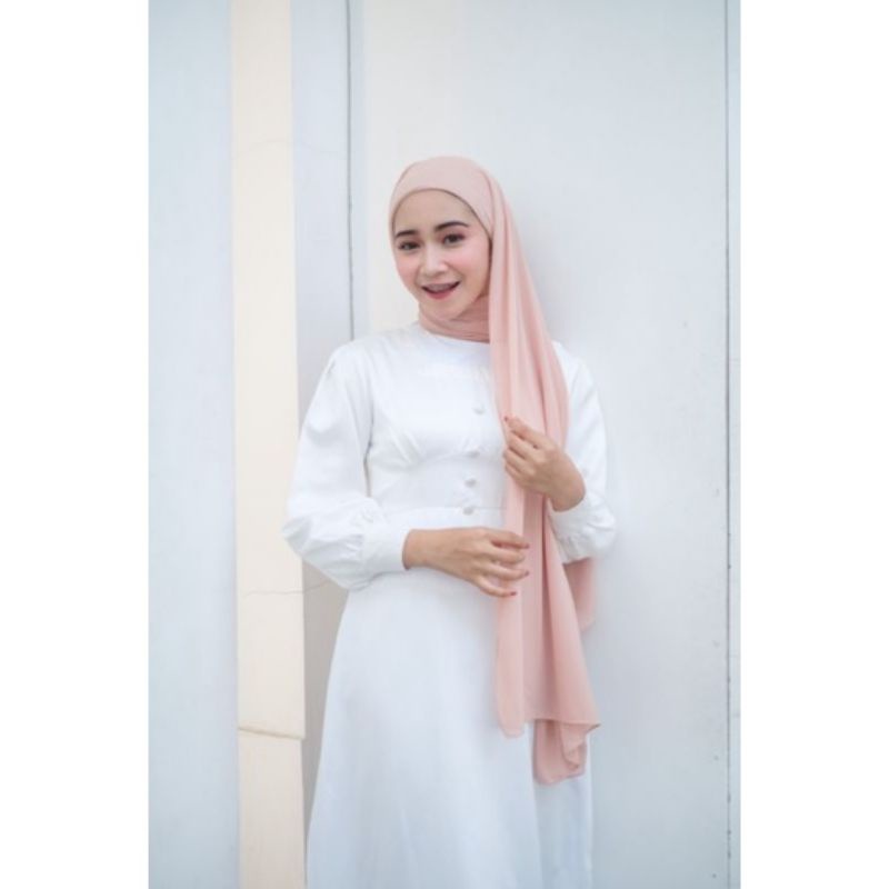 PASHMINA + INNER KARET 2IN1 / PASHMINA CIPUT / CERUTY BABYDOLL BY DESMONDA |Fashion