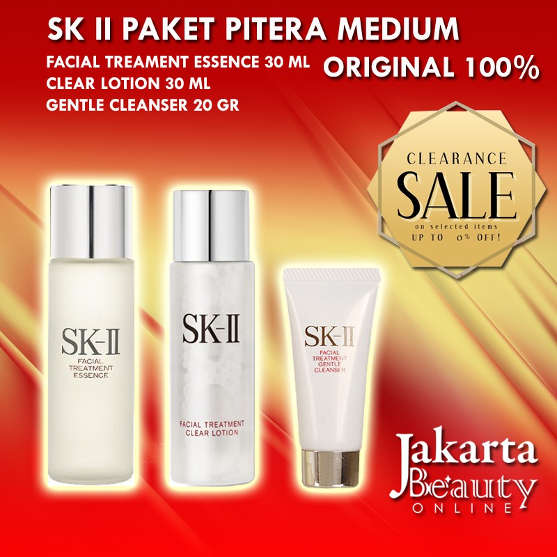 SK-II Paket Pemula uk Medium FTE/ GENTLE CLEANSER/ CLEAR LOTION