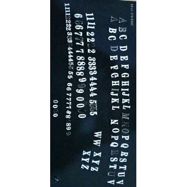 sepaket huruf angka mal plat nomor