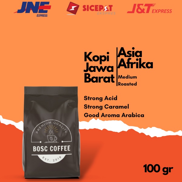 

Biji Kopi Bubuk Arabika 100 gr Jawa Barat - Asia Afrika Grade 1 Roast Beans 100% Biji Kopi Berkualitas