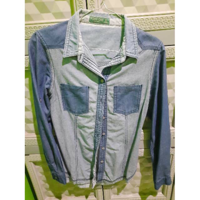 Kemeja denim point one