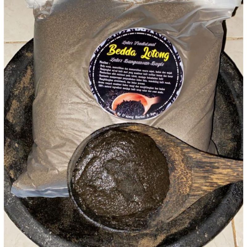 BEDDA LOTONG KERING BEDA LOTONG LULUR HITAM KERING 250 GRAM 1/4 KG