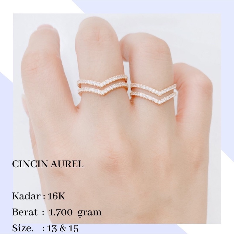 Cincin Emas Aurel 1.700 Gr