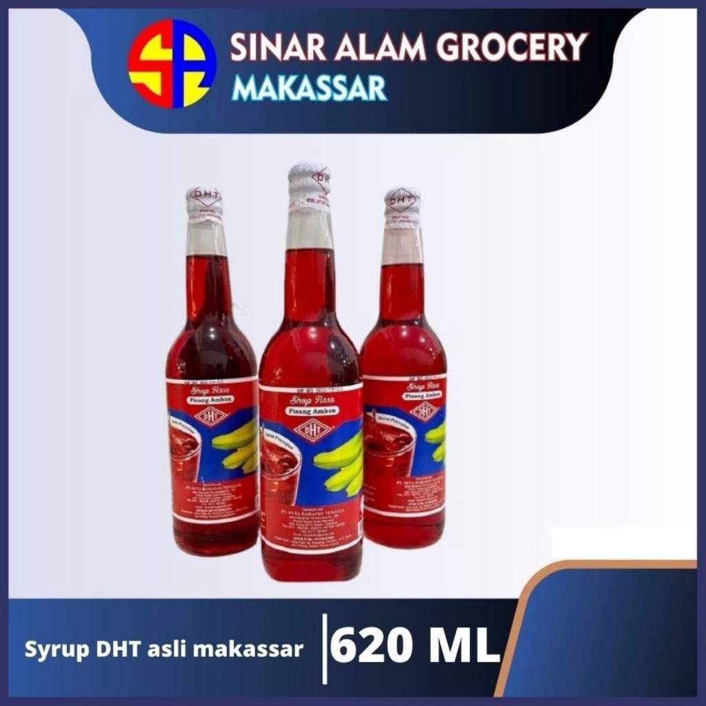 

Syrup DHT asli makassar 620ml pisang ambon/pisang ijo