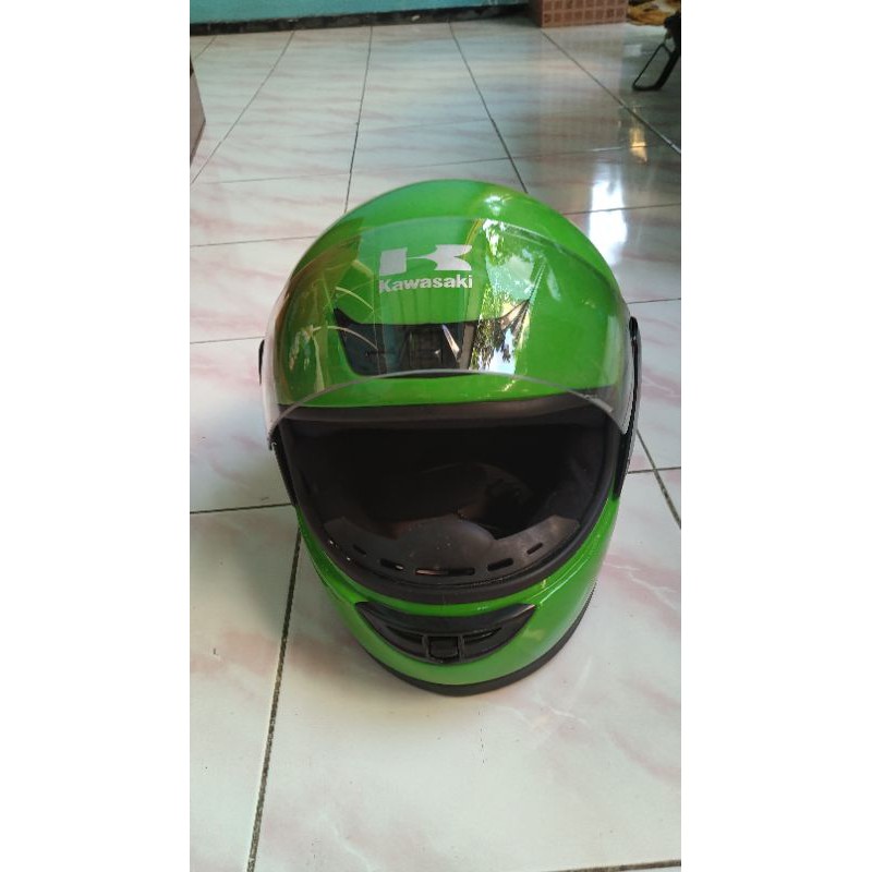 helm kawasaki ninja hijau / ijo 150rr