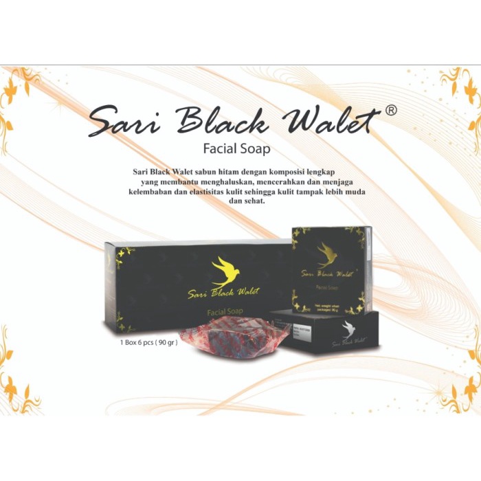 Sabun Sari Black Walet - Black Wallet Facial Soap Original / Sabun Wajah | facial Wash | Walet Hitam_Cerianti