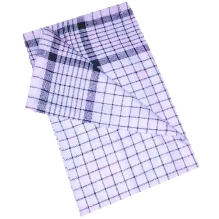 Lap serbet dapur polos motif kotak ukuran 50cm x 45cm katun per 1 pcs