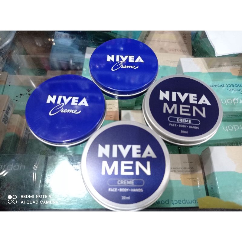 Nivea Creme 30ml ORI & Nivea Cream men 30ml & 75ml