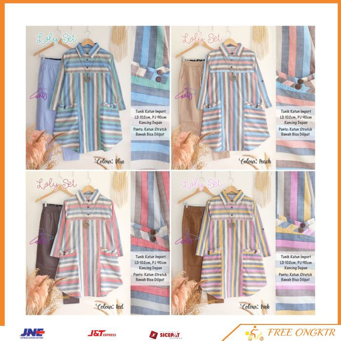Original Pakaian FASHION HQ Wanita LOLY SET by ANTY Murah