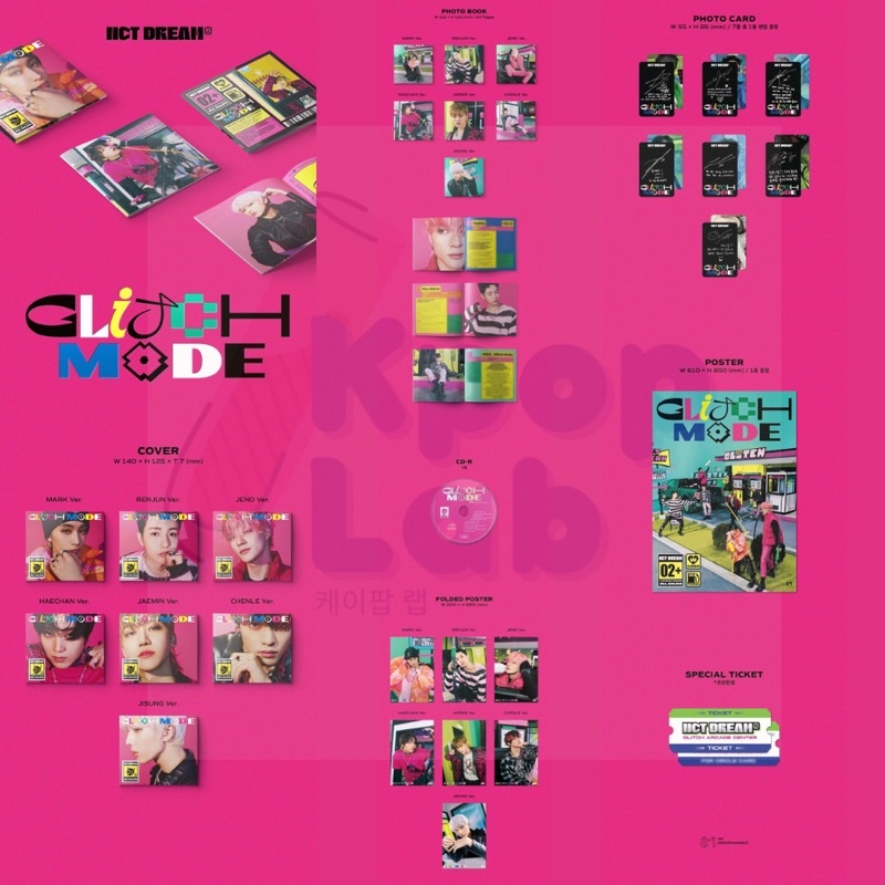 [READY STOCK] NCT DREAM - Glitch Mode SEALED Digipack ver. + Poster (with Tube)