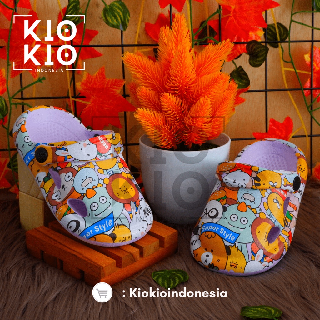 Sandal Baim Anak-anak / Sandak Kodok Anak / Sandal Bakpao Anak / Sepatu sandal Anak Printing BABY'S series