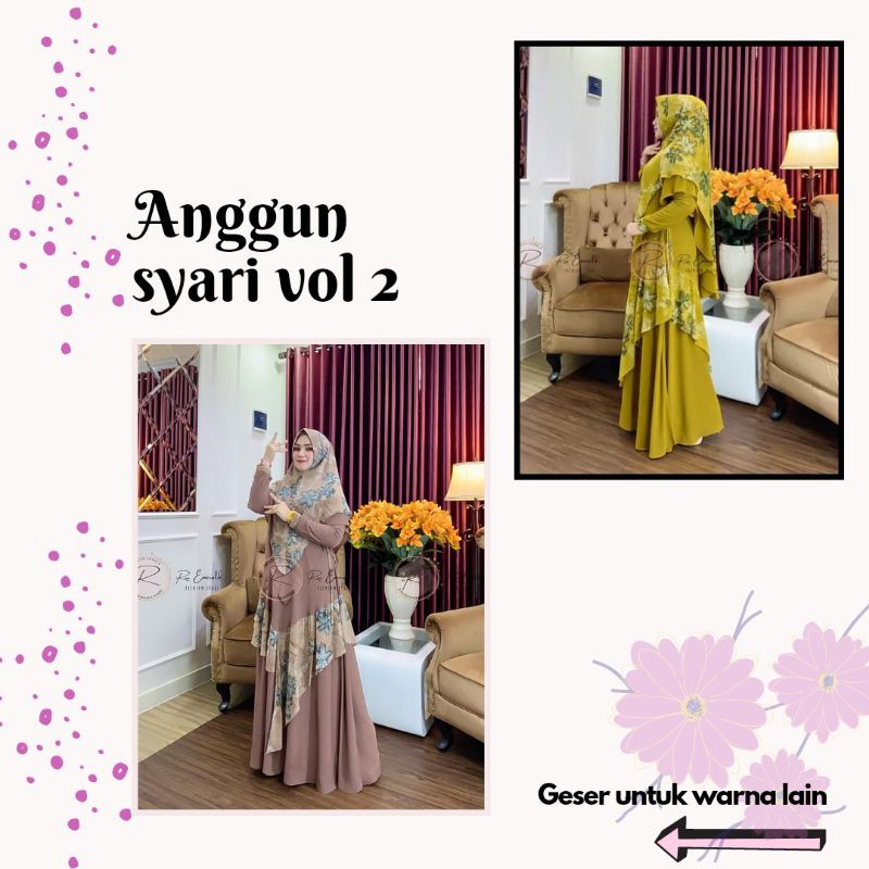 Anggun syari vol 2 by Irna gallery (PO KIRIM 19 APRIL)