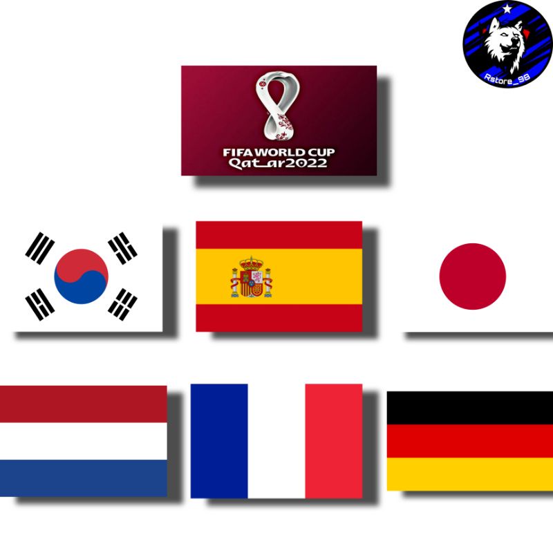 STIKER STICKER FIFA WORLD CUP PIALA DUNIA QATAR 2022 HELM TUMBLER LAPTOP HP MOTOR MOBIL