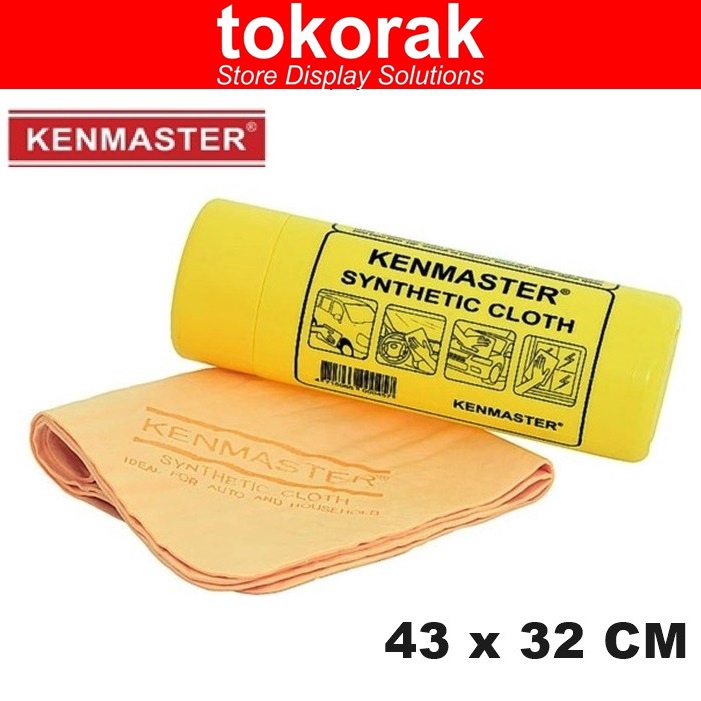 KENMASTER KANEBO MOTOR KAIN LAP PLAS CHAMOIS BESAR YELLOW BOX